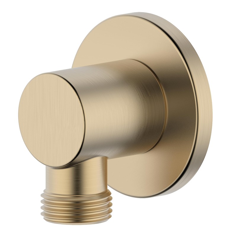 Derengge SA-0041-BG Handheld Shower Wall Supply Elbow, Wall-Mount Hose Connector,