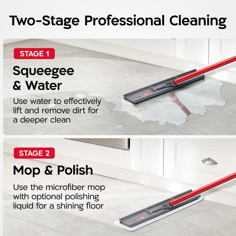 Tyroler MoppyShmoppy 2-in-1 Heavy Duty Floor Squeegee for Concrete Floors