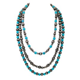 iSPECIAL Multicolored Rhinestone natural bead necklace for women elevate your accessory game and exudes bohemian charm and unique beauty with colors and textures (BOHO Colorful)