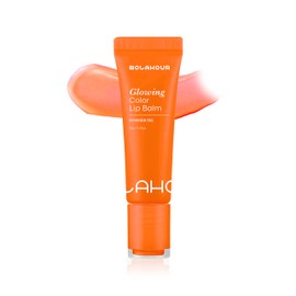 NOLAHOUR Glowing Color Lip Balm 0.35 Oz| Hydrating Lip Balm Lip Gloss for Girls | Vegan Lip Balm & Lip Plumping Gloss | Lip Glowy Balm & Lip Care for Dry Lips | Moisturizing Lip Balm Summer Fig