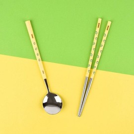 Kakao Niniz Octagonal Cutlery Set - Adults / 카카오 니니즈 팔각 수저세트-성인용