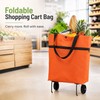 Foldable Shopping Cart with Wheels for Groceries – 2-in-1 Lightweight