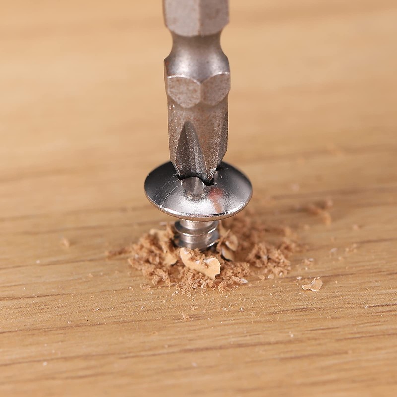 #4 x 3/4" Wood Screw 100Pcs Truss Head Phillips 18-8