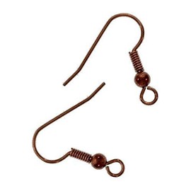 100pcs Ear Wire Fish Hooks 20mm ~Jewelry Making Findings~ (Antique Copper) by Beading Station