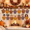 Irenare 22 pcs Fall Thanksgiving DIY Turkey Banner Turkey Paper