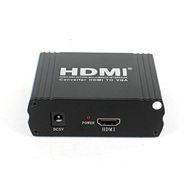 NÖRDIC SGM-132 HDMI to VGA+RL Audio Converter for HDMI 1.4b and HDCP1.4 Metal Black