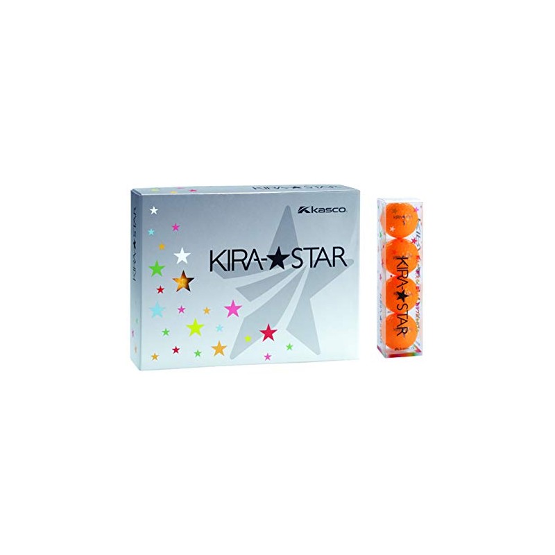 Kasco Golf Balls KIRA STAR2 Kira Star 2N Orange Dozen
