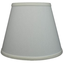 FenchelShades.com Lampshade 6" Top Diameter x 10" Bottom Diameter x 8" Slant Height 6x10x8" with Spider Attachment Diameter 0.4 Inch for Lamps with a Harp (Linen Cream)