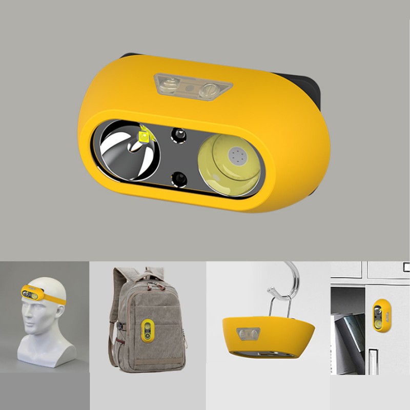 LED Headlamp USB Rechargeable 300lm High Bright COB XPE 6