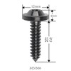 Dingtai Titanium M4 M5 M6 15 17 20 25mm Self