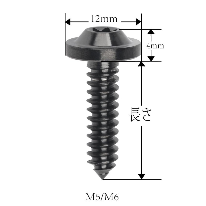 Dingtai Titanium M4 M5 M6 15 17 20 25mm Self