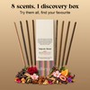 Dhrya Majestic Blend Incense Sticks, 8 Scent Variety Pack, Rosewood