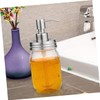 NOLITOY 4Pcs Stainless Steel Soap Pump Replacement Lids for Mason