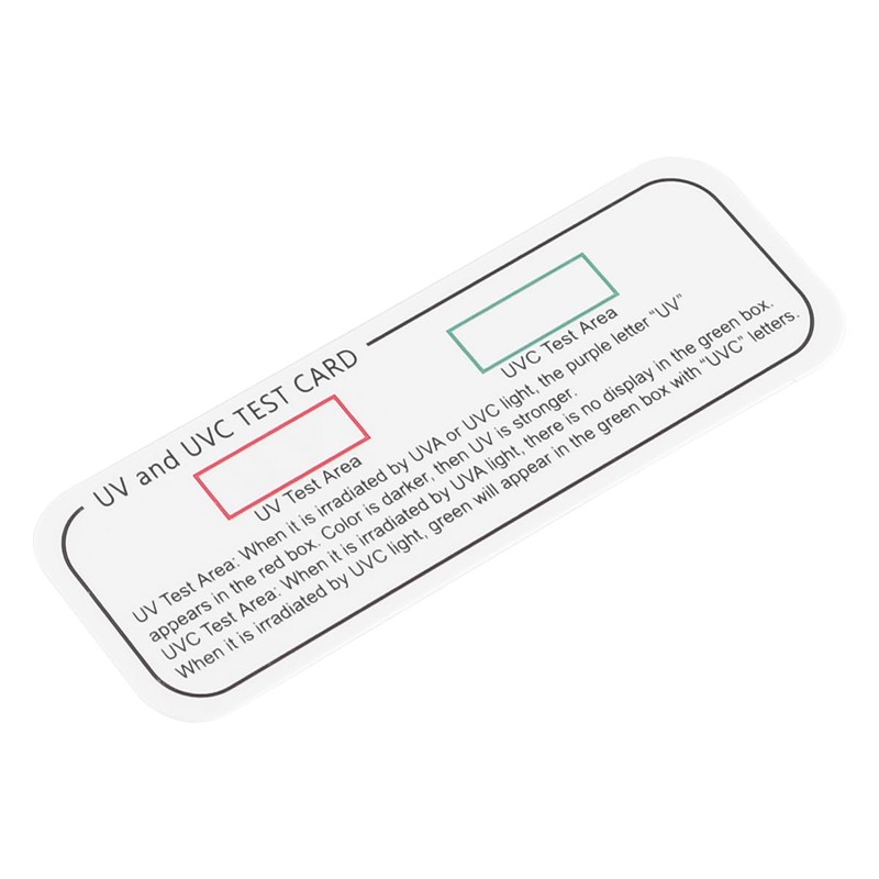 VOANZO UV Test Cards 10Pcs UV Test UVC UVA Light