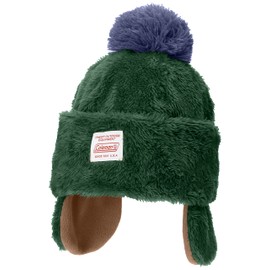 Coleman 430-0011 Kids Boa Winter Cap, Kids Boa Knit Cap, green