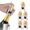 Topyond Golden Champagne Stoppers,Stainless Steel Reusable Wine Wine Stopper,Wine Stoppers