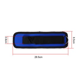 Yuecoom Ankle Straps, Gym Ankle Strap for Cable Machine Leg Workout Equipment Leg Strength Training Weight Bearing Power Strap Foot Ring for Fitness Taekwondo(blue)