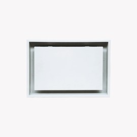 Fittes Framed Wall Vent [Lite]- 6" X 14" Cotton White