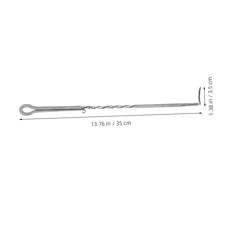 Mipcase Stainless Steel Meat Hook Flipper BBQ Food Turner with