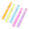 30cm Korean Folding Ruler Plastic Drawing School Stationery Students Kids
