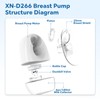 MOMMED XN-D266 Breast Pumps Accessories, Breast Milk Collector Part, Suitable