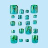 Summer Press on Toenails Short Square Fake Toe Nails with