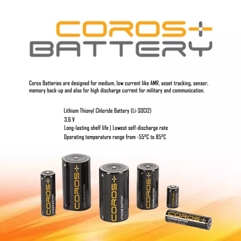 COROS CLE-06 AA 3.6V Lithium Thionyl Chloride Battery (1 Battery)