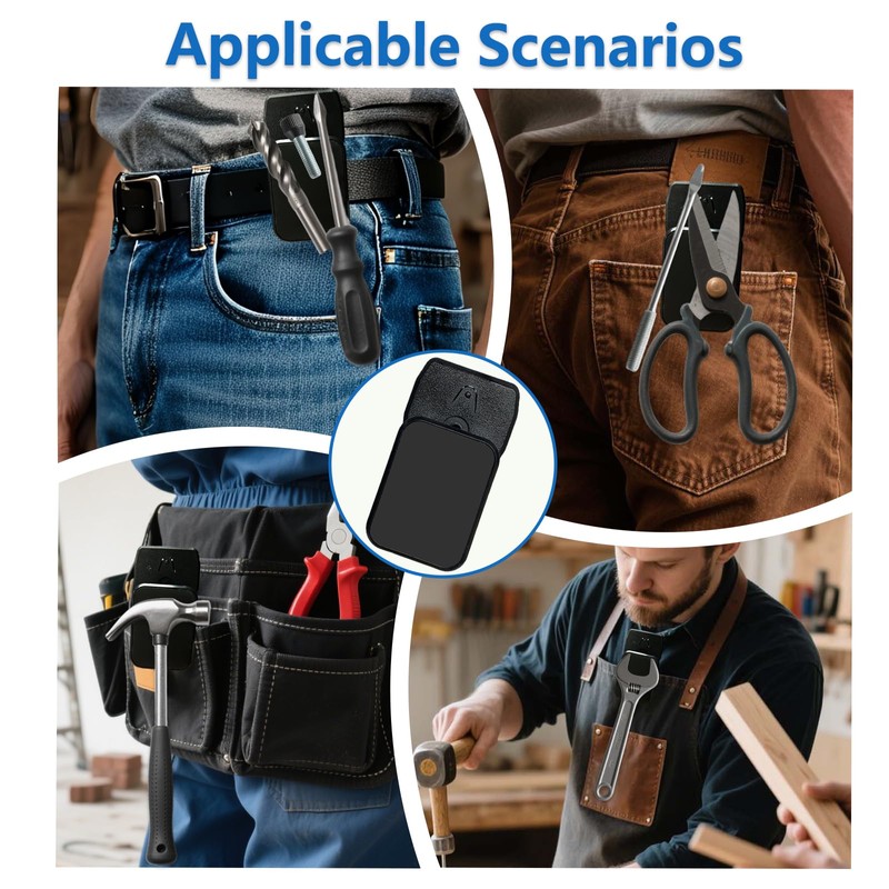 Xuoxeji Strong Magnetic Tool Holder, Heavy-Duty Magnet Belt Clip, Magnetic
