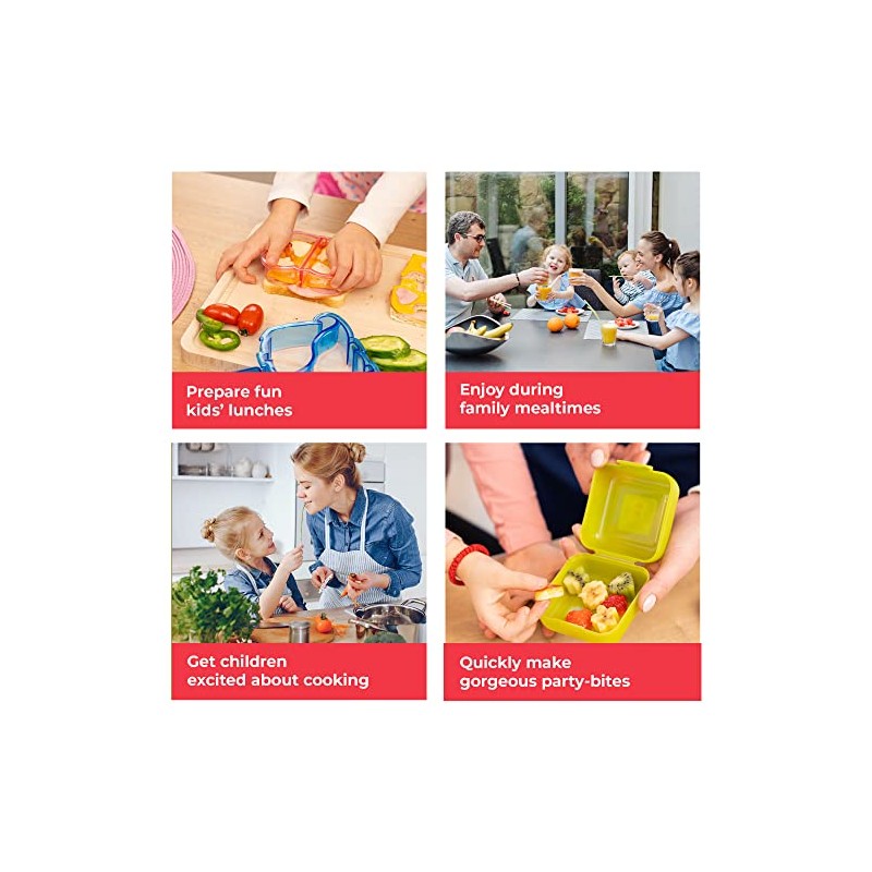 StarPack Juego de 4 sándwiches – Cortador para niños con