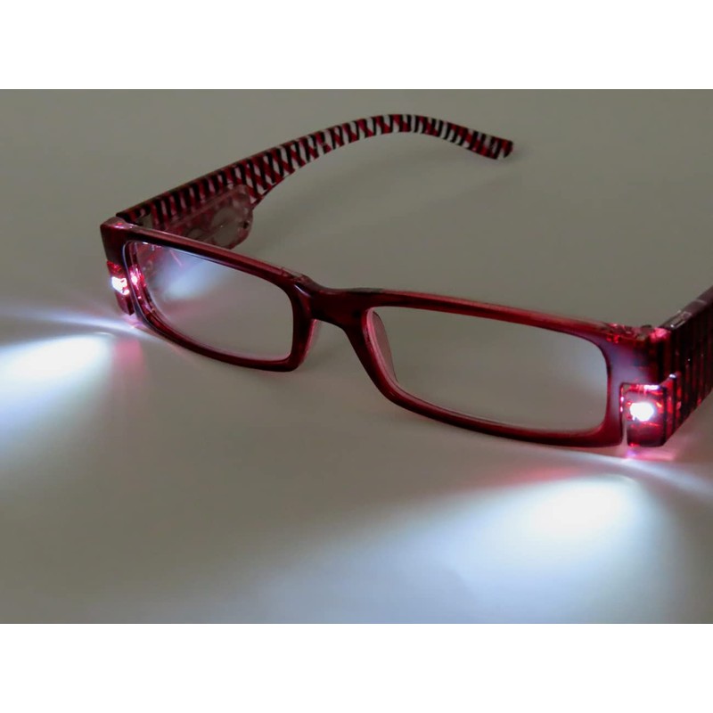 [ネオビジョン] 老眼鏡 シニアグラス リーディンググラス メンズ レディース LED ライト 付き 光る