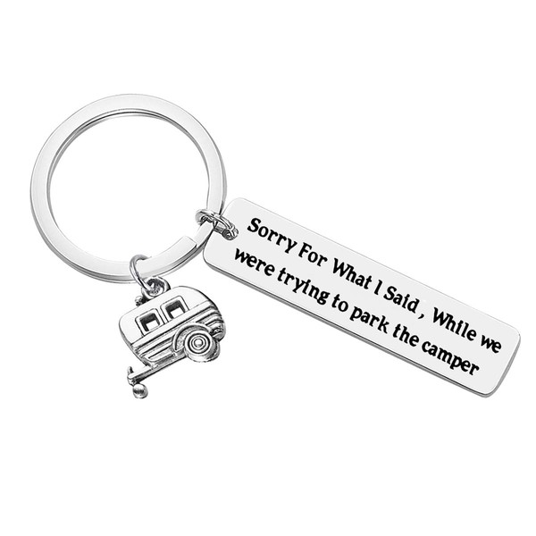 Camper Gifts Keychain Sorry for What I Said While We