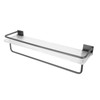30cm Shower Caddy Wall Mount Organizer with Towel Hanger Easy