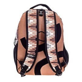 HOOEY Recess 25L Backpack - Durable Lightweight Daypack for Travel, Gym, & Outdoor Use - Spacious Main Compartment, Laptop Sleeve, Stylish Unisex Design (Brown/Black)