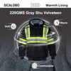 Sicalobo Men's High Visibility Fleece Lined Safety Sweatshirt,High Vis Winter