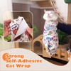 ELEMONY Cat Grooming Wrap, Cat Wrap Self-Adherent, Anti-Scratch Anti-Bite, Anti-Escape
