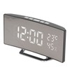 LED Digital Clock 3 Level Brightness Snooze USB Battery Powered