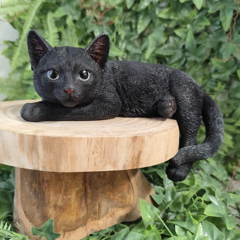 Vivid Arts - Laying Black Cat - XRL-DC61-D