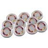 Leifheit Confiture Glass Replacement Lid, 10 Pieces, Metal, 36402