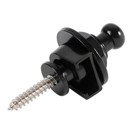 Buttons Straplocks Bass Replacement Strap Locks Electric Acoustic Guitar - Easy Install, Secure Hold, Available in Gold, Black & Silver
