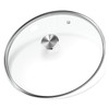 6.5 inch Tempered Glass Lid with Stainless Steel Handle, Versatile