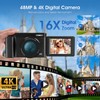 NSOELA 4K Digital Camera for Photography Auto-Focus Vlogging Camera for