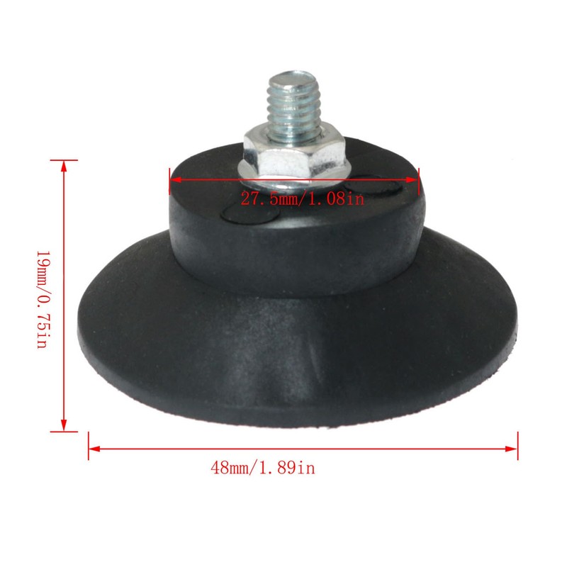 RLECS 4pcs Air Compressor Rubber Foot Stand Horn Pad M6