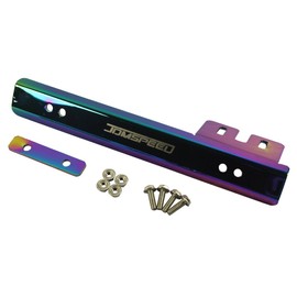 JDMSPEED Universal Neo Chrome Front Bumper License Plate Mount Bracket Relocator Holder Bar