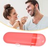 VOCOSTE 1 Pcs, Portable Toothbrush Case with Hook, Plastic, Traveling