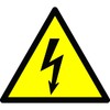 2x1.746 inch 100PCS High Voltage Warning Labels Caution Risk Shock