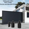 SongYung 2" Gate Roller Guide with L-Bracket, Universal Adjustable Gate