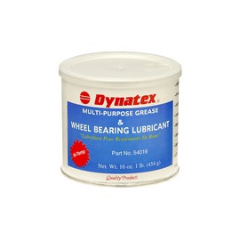 Dynatex 54016 Lithium Complex Hi-Temp Wheel Bearing Grease, 16 oz Tub, Amber