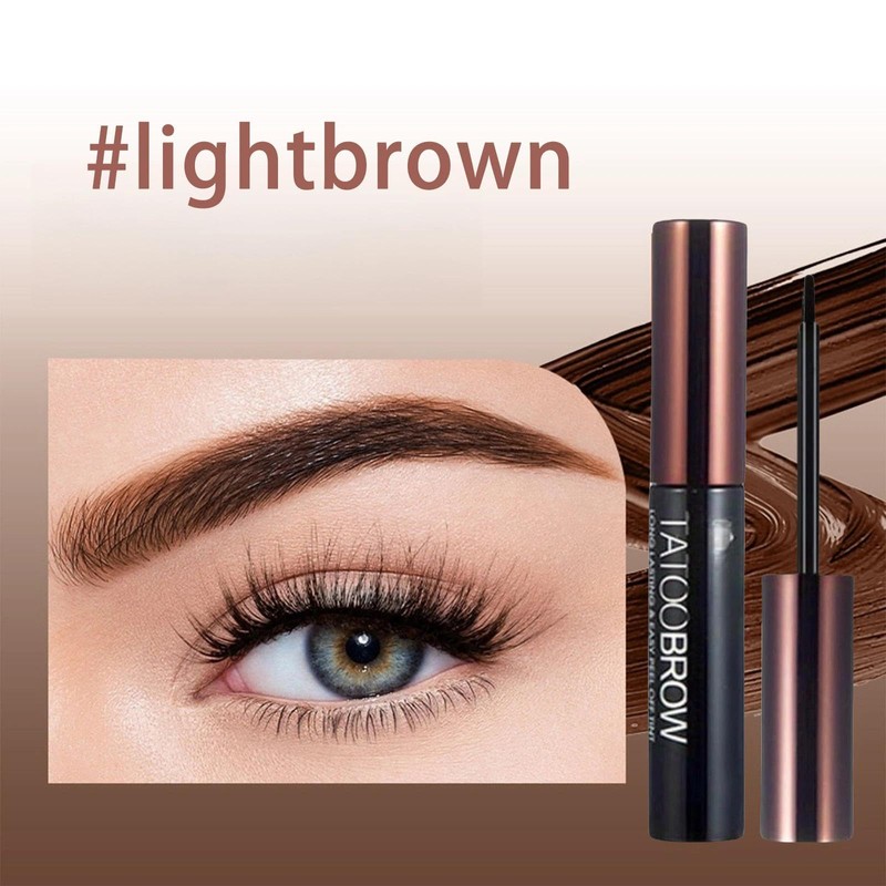 Light Brown Tattoo Brow Peel Off Gel Tint - Semi-Permanent,