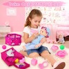 Baby Doll Stroller Toys Set,17 PCS Pretend Play for Girls