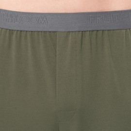 Fruit of the Loom Men's 360 Stretch Sleeve V-Neck Top and Short Sleep Pajama Set, Dusty Olive